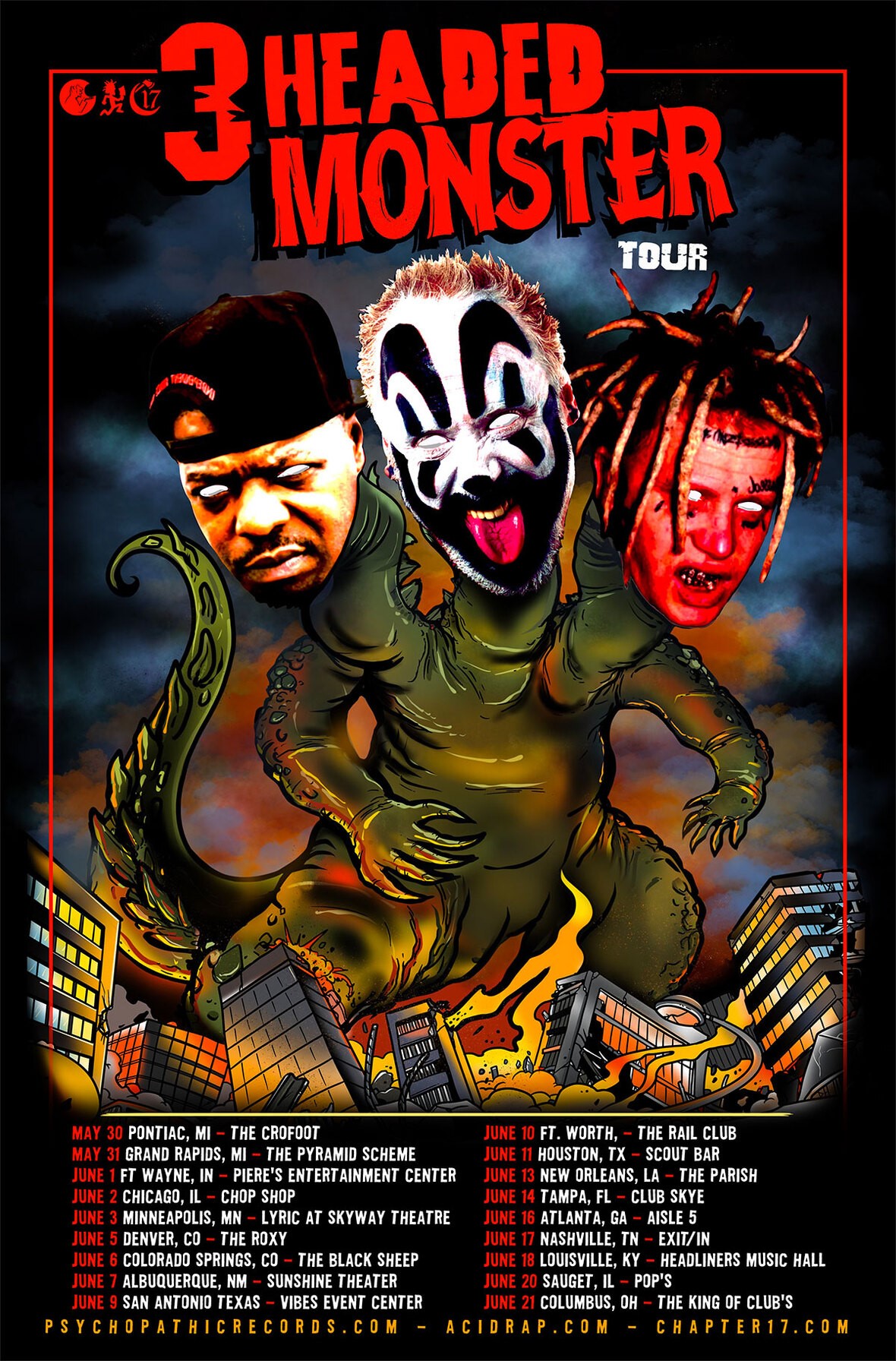 VIOLENT J (Insane Clown Posse) Announces the 3 Headed Monster Tour
