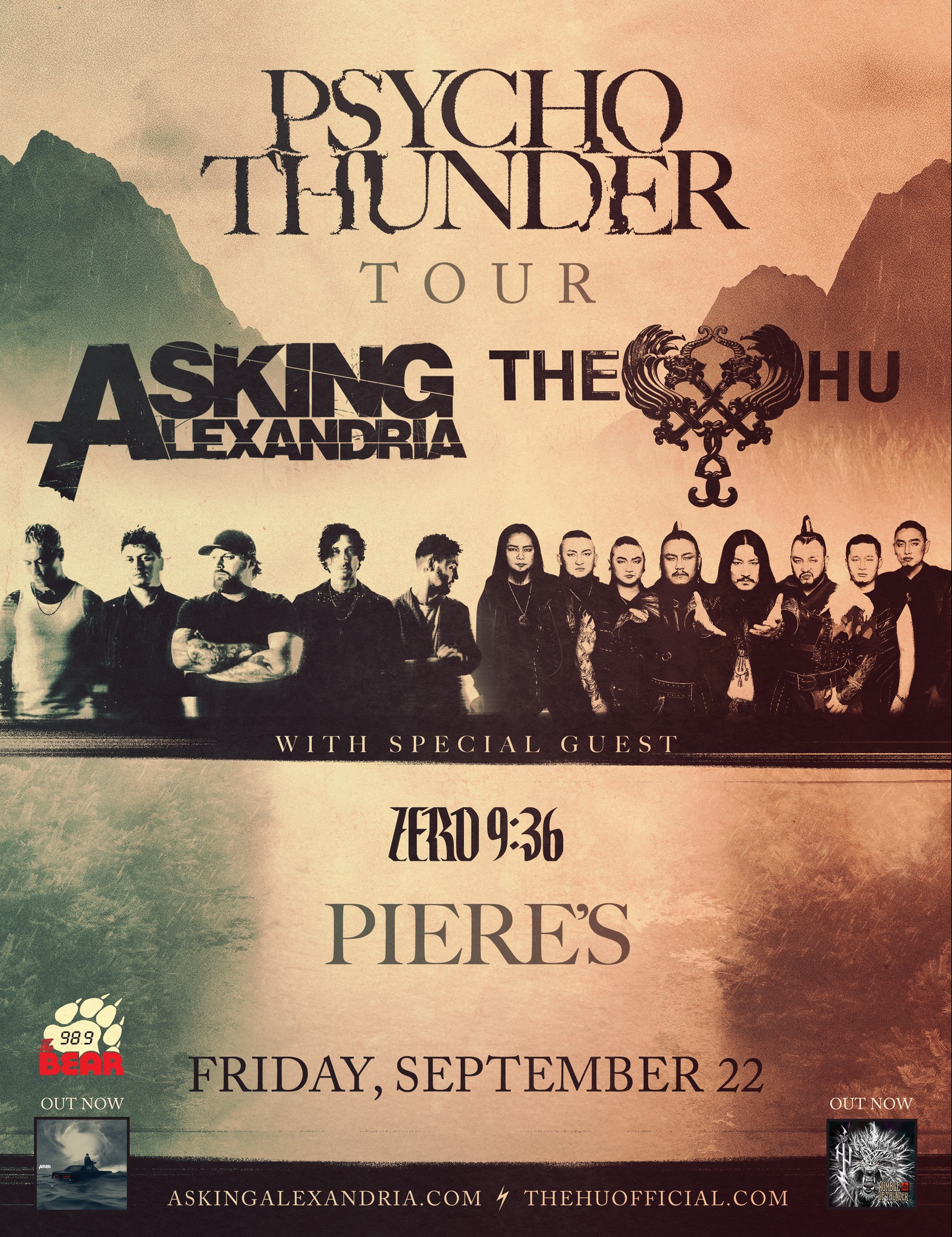 The Hu, Asking Alexandria and Zero 9:36 bring the Psycho Thunder tour to Piere’s